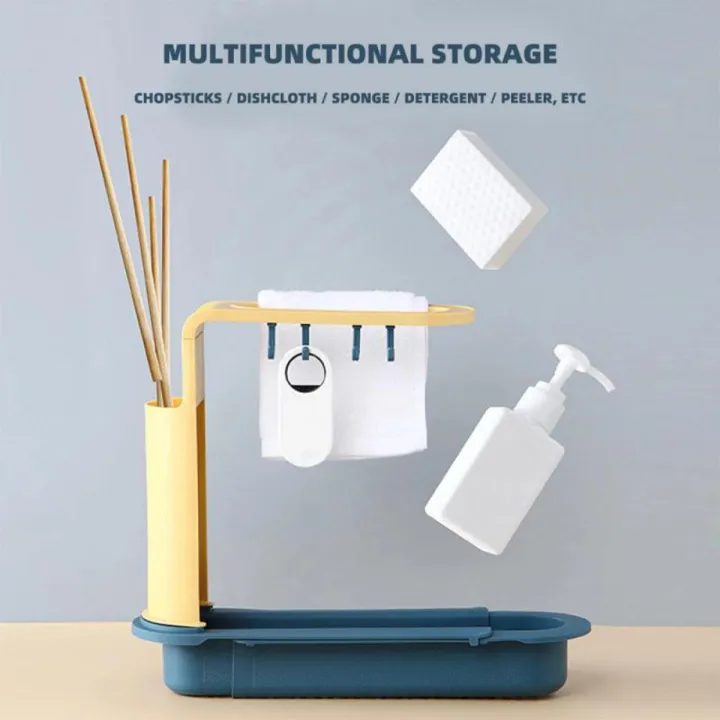 Kitchen%20Sink%20Drain%20Retractable%20Drain%20Basket%20Chopsticks%20Storage%20Cage%20Towel%20Rack%20Kitchen%20Cleaning%20Supplies%20Storage%20Basket%20-%20Image%202