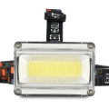 Removable 18650 lithium battery high-power COB floodlight rechargeable headlamp head-mounted flashlight. 