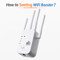 WIFI signal booster four antenna home through wall wireless network amplifier 300M repeater. 