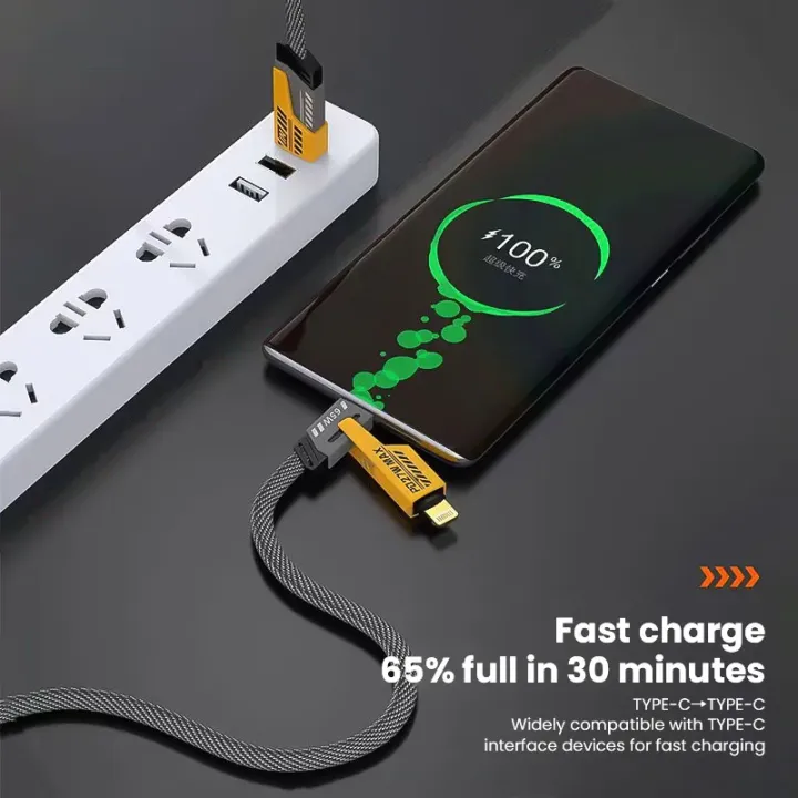 Tech%20infinite%20Ronpin%204%20in%201,%202%20Way%20Cable%20IOS%20PD27W,%20Type-C%20to%20Type-C%2065W%20Fast%20Charging%20Cable%20Charger%20Data%20Cord%20USB-C,%204%20In%201,%20Strong%20Type-C%20to%20Type%20C%20USB%20Charger%20/USB%20TO%20TYPE-C/TYPE-C%20TO%20IOS/USB%20TO%20IOS%20-%20Image%206