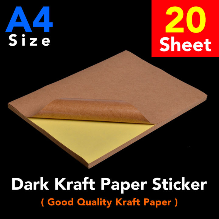 Light/Dark%20Brown%20Selft-Adhesive%20Kraft%20Paper%20Label%20A4%20Sticker%20%7C%2020%20sheets%20%7C%20%20Laser,%20Inkjet,%20Copier%20A4%20Printable%20Labels%20Sticker%20-%20Image%204