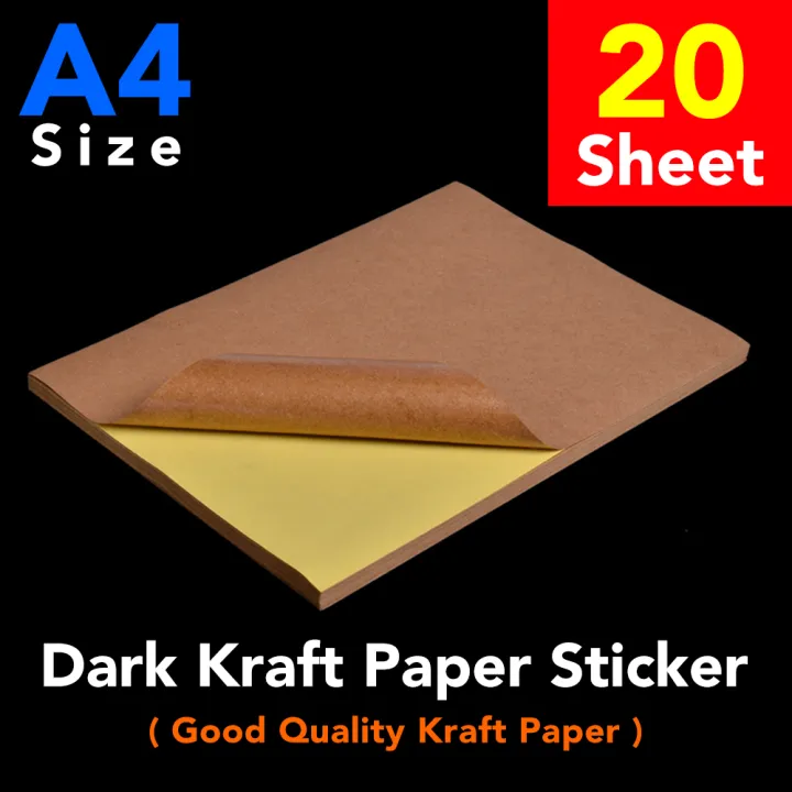 Light/Dark%20Brown%20Selft-Adhesive%20Kraft%20Paper%20Label%20A4%20Sticker%20%7C%2020%20sheets%20%7C%20%20Laser,%20Inkjet,%20Copier%20A4%20Printable%20Labels%20Sticker%20-%20Image%204