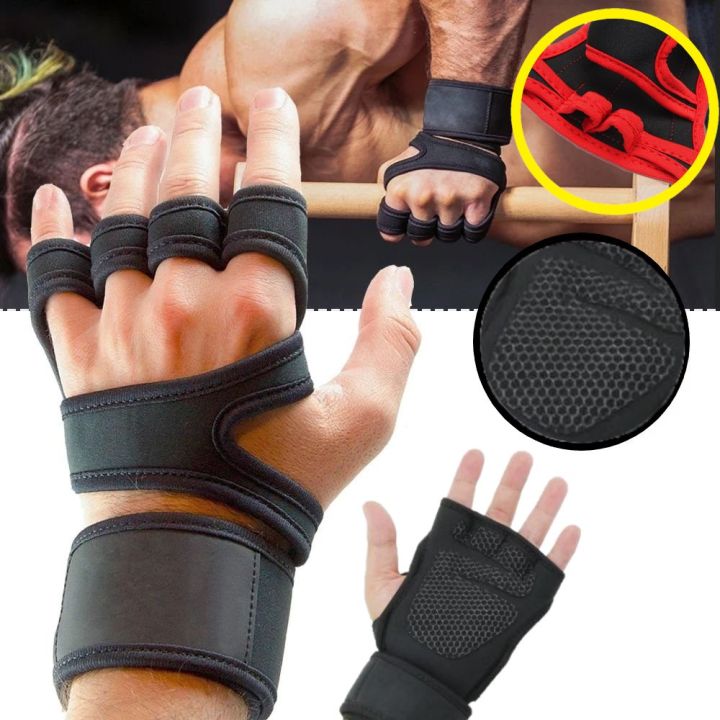 Half-Finger%20Gloves%20With%20Wrist%20Support/Weight%20Lifting%20Hand%20Gloves%20-%20Image%207