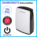 "DIAMOND70" Taiwan Brand (70L/Day) Dehumidifier. 