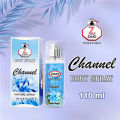 ZAKI Body Spray Channel (110ml) 'No Gas' 'Only Perfume'. 