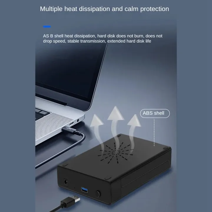 2.5/3.5%20inch%20plastic%20screw-free%20USB%203.0%20SATA%20desktop%20serial%20port%20hard%20drive%20enclosure%20supports%2016TB%20external%20power%20supply%20-%20Image%203