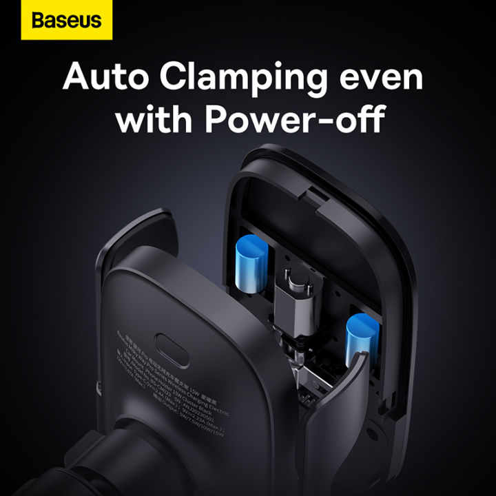 (Preorder)%20Baseus%20Car%20Charger%20Milky%20Way%20Pro%20Series%20Wireless%20Charging%20Electric%20Car%20Mount%20Phone%20Holder%2015W%20Cluster%20Black%20-%20Image%207