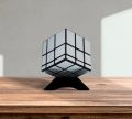 CuberSpeed Qiyi Mirror 3x3x3 Silver Sticker Magic Cube Qiyi Black 3x3 Silver Mirror Blocks Speed Cube. 