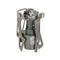 25g Super Lightweight Mini Pocket One-Piece Titanium Alloy Outdoor Cooking Burner Folding Camping Gas Stove BRS-3000T 2700W. 