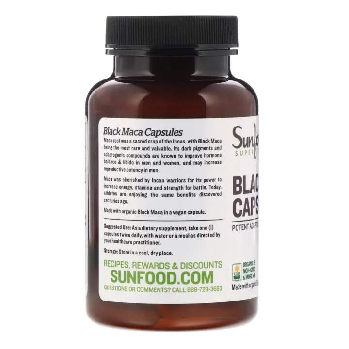 (Preorder)%20Supplement%20for%20men%20Sunfood,%20Organic%20Black%20Maca,%20800%20mg,%2090%20Capsules%20Maca%20black%20men's%20dietary%20supplement%20-%20Image%203