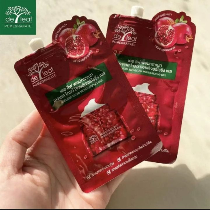 deleaf ageless glow moisturizing gel(သလဲသီးဂျယ်ထုတ်)6g