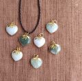 Heart shape jade pendant 18 mm, ရွှေအစစ် စိမ် အသဲပုံကျောက်စိမ်း ဆွဲသီး. 