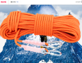 Rescue Rope ( Climbing Rope)  Emergency Rope :  12mm × 30 M. 
