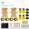 4WD Smart Car Chassis Kit (Acrylic Frame) CE Store. 