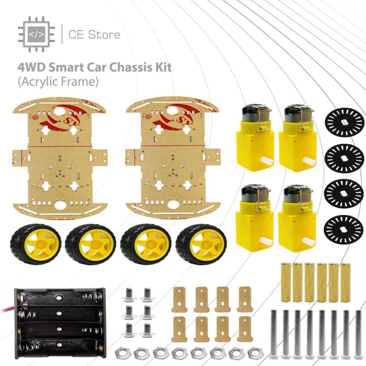 4WD%20Smart%20Car%20Chassis%20Kit%20(Acrylic%20Frame)%20CE%20Store%20-%20Image%202