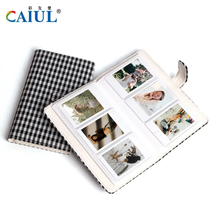 (Preorder)%20FujiFilm%20Photo%20Album%20mini%2011%20CAIUL%20Black%20and%20White%20Plaid%203-inch%2096-piece%20PU%20Color%20Oil%20Paint%203-inch%20-%20Image%202