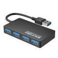 Four-port ultra-thin USB 3.0 hub splitter USB computer docking station hub expander. 