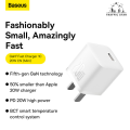 Baseus Mini GaN5 20W Fast Charger For iPhone 14 13 12 11 Pro Max USB Type C Charger Quick Charge 4.0 QC 3.0. 