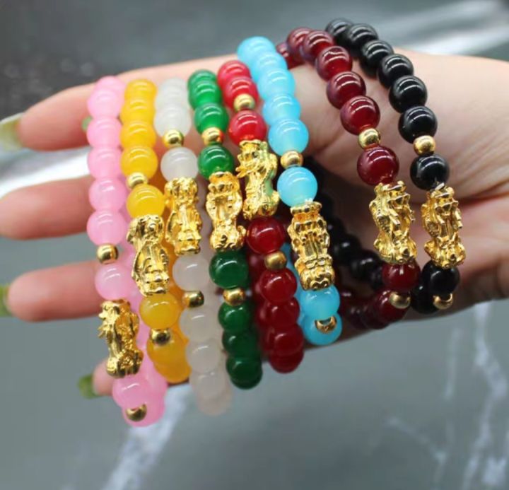 Natural%20Agate%20Gold%20Pixiu%20Bracelet%20Lucky%20Transit%20Bead%20Hair%20Crystal%20Bracelet%20-%20Image%203