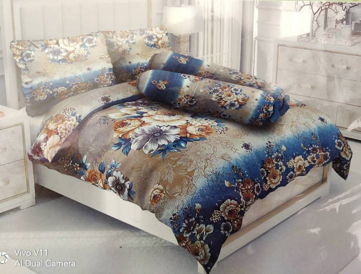 Leona king size bed sheet 5pcs fitted