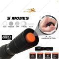 FireLight T6-02 O1, Advanced Professional Flashlight High lumen 900 lm Lighting range 90m, XM L-T6 LED. ONLY FLASHLIGHT, NO ACCESSORY.. 