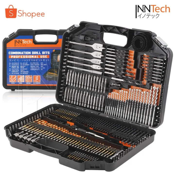 (Preorder) InnTech drill bit set for drilling concrete / wood / steel ...