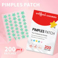 🩹ဝက်ခြံကပ်ပလာစတာ (၂၀၀) ခု ⭐Pimple Patches,Pimple Patches for Face, Hydrocolloid Acne Patches, Cute Star Stickers Hydrocolloid Acne Pimple Patch for Covering Zits and Blemishes (200 Count). 