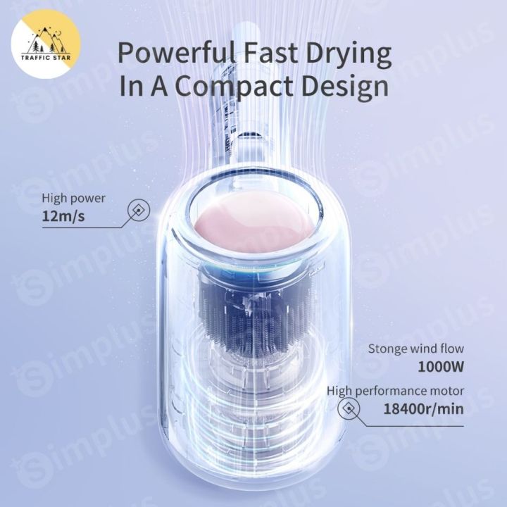 Simplus%20Hair%20Dryer%20Portable%20Quick%20Drying%202%20Speed%20Hair%20Styling%20Tool%20-%20Image%203