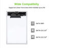 USB 3.0 Transparent 2.5inch Hard Drive Enclosure SATA Serial Port SSD HDD Hard Disk Box Plug and Play for Notebook Computer. 
