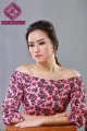 Floral Off-Shoulder Blouse: Effortless Elegance, Vibrant Patterns, and Comfortable Style for a Feminine Wardrobe. 