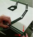Clover Heavy Duty Aluminum Alloy Angle Template Tool  Multi Function Universal Layout Measuring Ruler   Aluminum Alloy Six-fold Ruler Tile Opening Locator Universal Puncher. 