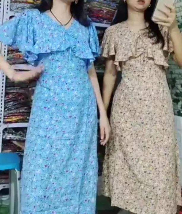 Sweet%20Girl%20Spant%20Ruffles%20Midi%20Dress:%20Perfect%20for%20Women's%20Fashion%20-%20Elegant%20and%20Stylish%20Design%20with%20High-Quality%20Materials%20-%20Image%203