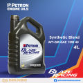 Petron – Blaze Racing Synthetic Blend API-SM SAE 10W 40 (4 Liters). 