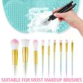 Silicon Makeup Brush Cleaning Mat Makeup Brush Cleaner Pad Cosmetic Brush Cleaning Mat Portable Washing Tool Scrubber with Suction Cup. 