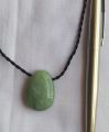 Jade Drop shaped Pendant, ကျောက်စိမ်း မိုးရေစက်ပုံ ဆွဲသီး၊. 
