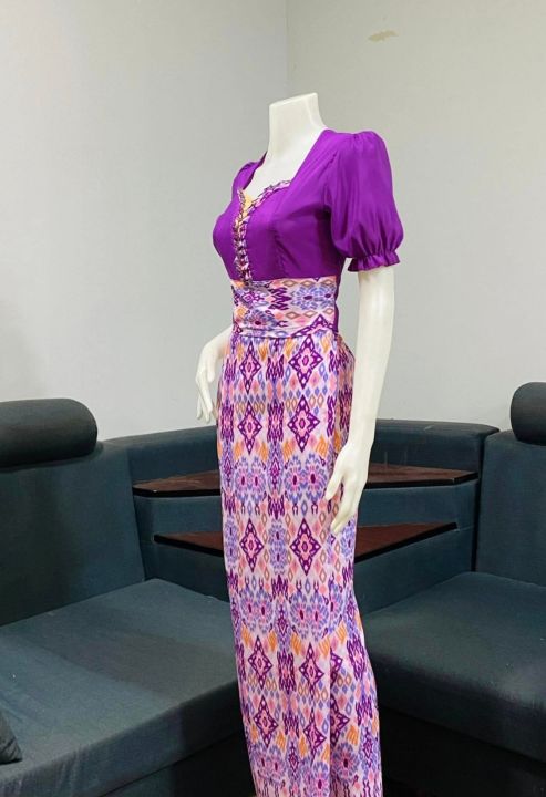 myanmarအကျီ+လုံချည်၀မ်းဆက်(nt0021)(L size)