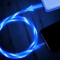 Luminous Cable (typeC+microUSB) , LED Glow Flowing fast charging. 