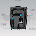 Car emergency supplies car inflatable pump, automatic charging and stopping, digital display with light, inflator, tire inflation. 