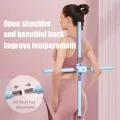 stainless steel Open Back Cross Body Building Stretching Tool Hunchback Body back posture corrector Yoga Stick. 