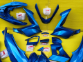 (Preorder) PCX150 Shell, All Blue, Model-Specific (2016-2017). Genuine HONDA parts. Includes 15 pieces as shown. Free shipping.. 