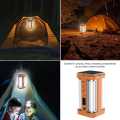 Clover LED Solar Camping Light 2Mode Flashlight Multipurpose Rechargeable Portable Waterproof. 