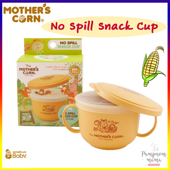 (Preorder) Mother's Corn No Spill Snack Cup Set, Mother's Corn Snack Cup, Snack Cup, 240 ml, Multi-purpose food cup, Children's food cup, made from corn.