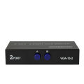 2 in 1 Out 2 Port VGA Selector Box VGA/SVGA Manual Sharing Selector Switch Box Switcher Splitter. 