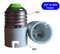 E27 Screw cap to B22 Pin cap lamp holder converter. 