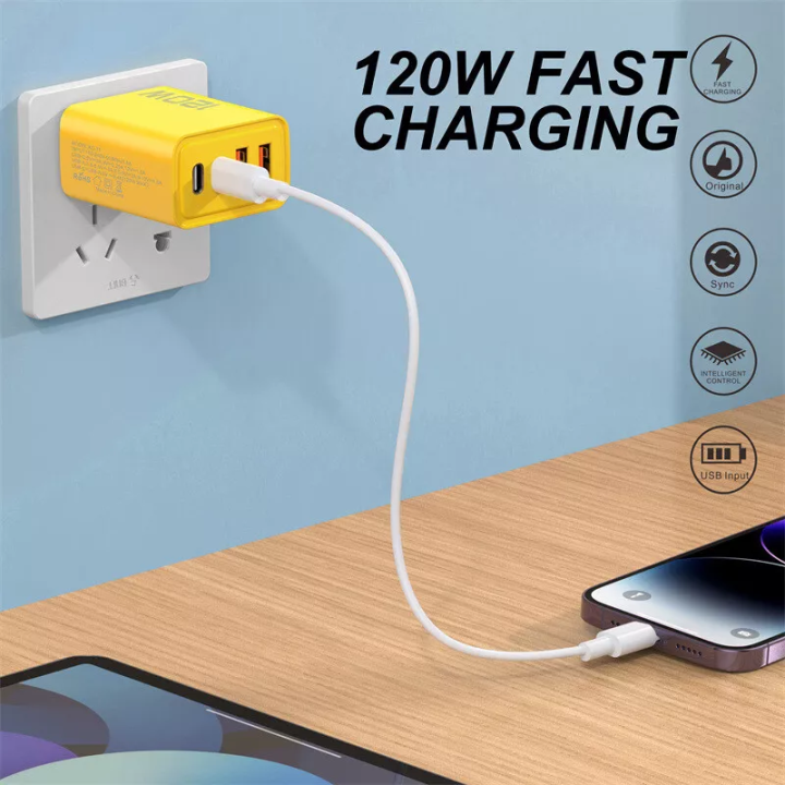 4-Ports%20120W%20Fast%20Charger%20USB%5BC%20PD%20Type%20C%20EU/US%20Plug%20Wall%20Charger%20Power%20Adapter%20-%20Image%208