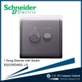 Schneider Pieno series 450W 240V 1 Gang Dimmer with Switch, Lavendar Silver. 