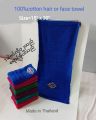 100% Cotton hair or face towel (15''x 30"). 