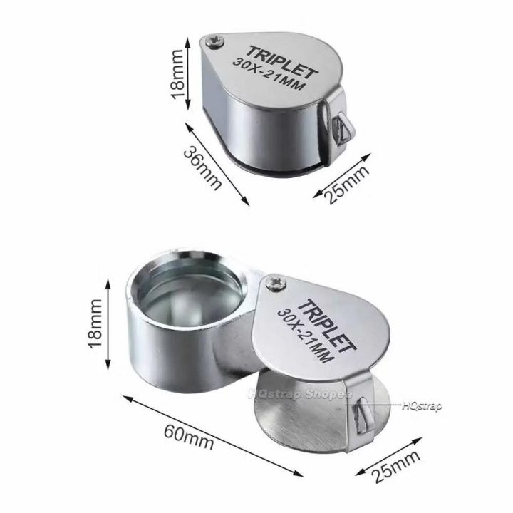 10X/20X/30X%20Pocket%20Loupe%20Magnifier%20Jewelry%20Watch%20Accessories%20Magnifying%20Glass%20Foldable%20Triplet%20Jewelers%20Eye%20Glass%20Tool%20Reading%20Magnifier%20Device%20-%20Image%203