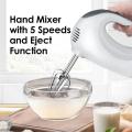 PowerPac HAND MIXER WITH 5 SPEEDS & EJECT FUNCTION (PPHM108). 