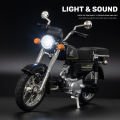 (Preorder) 1:10 Scale Alloy Motorcycle Model Car With Light Sound Diecast Car Collection Lover Birthday Gift For Children Metal Toys For Boys ကလေးကစားစရာအရုပ်ဆိုင်ကယ်. 
